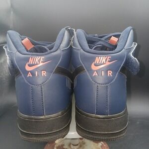 Nike Air Force 1 Obsidian BQ4592-400 Mid Sneakers Navy & Orange Men's Sz 13 FUC